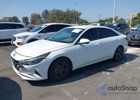 2023 Hyundai Elantra Hybrid Blue from USA, damaged, VIN KMHLM4AJ4PU054917